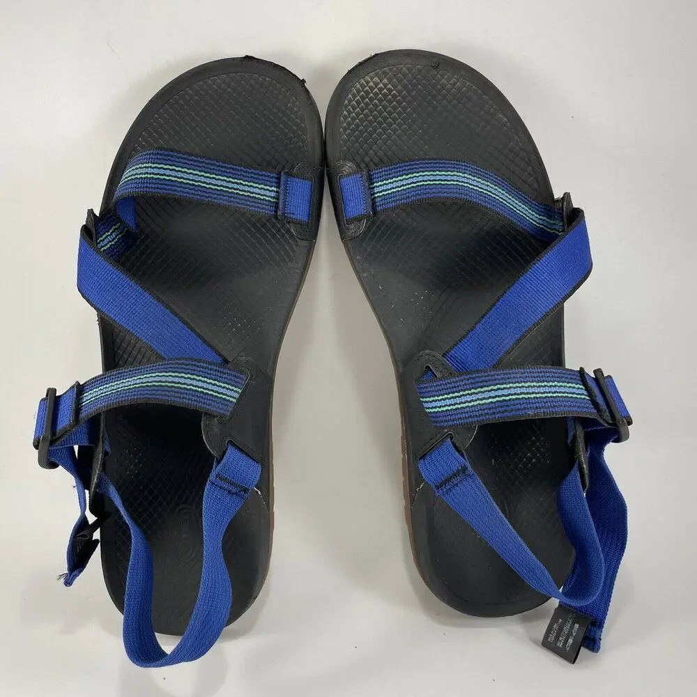 Chaco Lowdown Strappy Active Sandals Mens Size 13 Blue Hiking Water Z/1 Z1